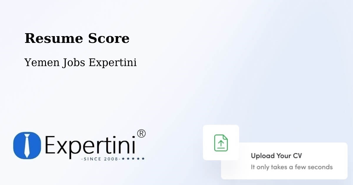 Resume Score & Job Description Match Tool – Marib - Yemen Jobs Expertini
